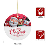 Buysing Christmas Day-Christmas Tree Hanging Decorations Red-Santa Claus yeti
moose
girl